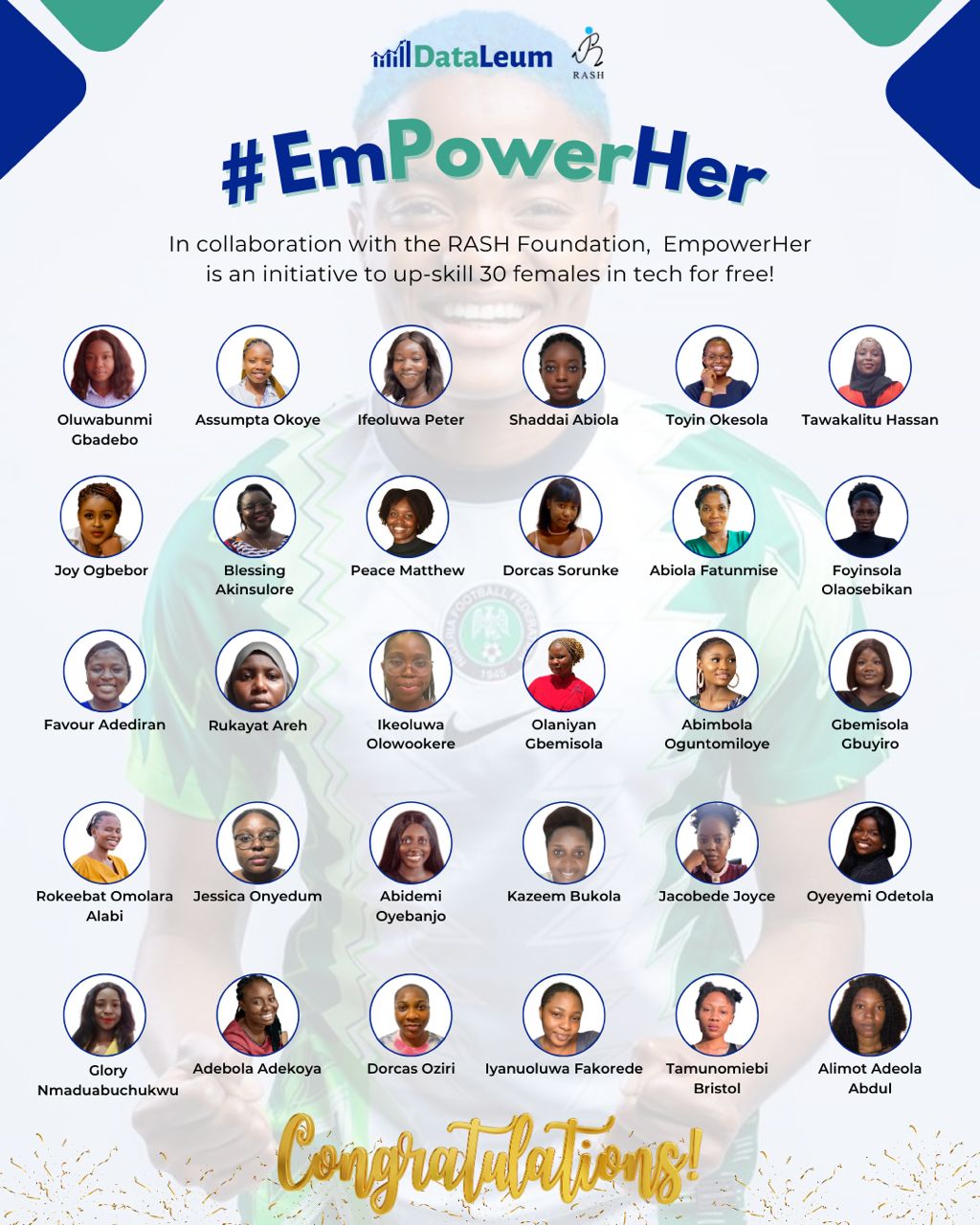 Rasheedat Ajibade Partners with Dataleum to Offer Tech Scholarships to 30 Women