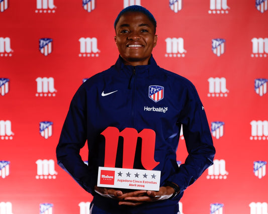 Rasheedat Ajibade secures Atletico Madrid's POTM honour for the third time