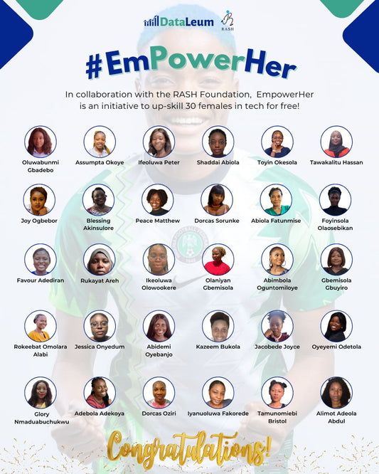 Rasheedat Ajibade Partners with Dataleum to Offer Tech Scholarships to 30 Women